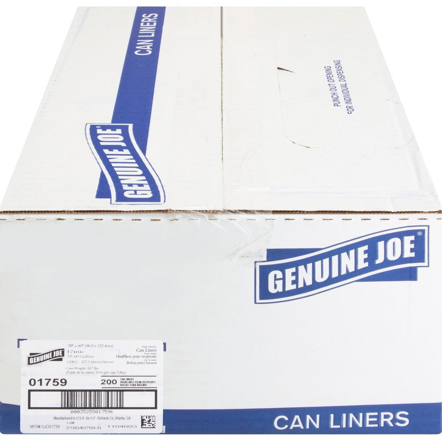 Genuine Joe High-Density Can Liners - Left