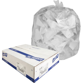Genuine Joe High-Density Can Liners - Large 45 gal Capacity - 250/Carton - Trash Bags &