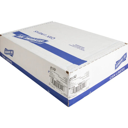 Genuine Joe High-Density Can Liners - Small Size - 16 gal Capacity - 24’’ Width x 32’’ Length - 0.31 mil (8 Micron)