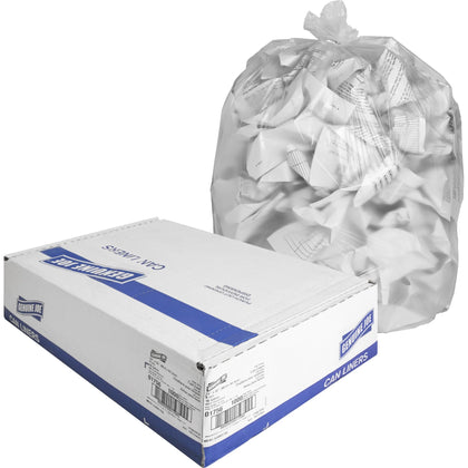 Genuine Joe High-Density Can Liners - Small Size - 16 gal Capacity - 24’’ Width x 32’’ Length - 0.31 mil (8 Micron)