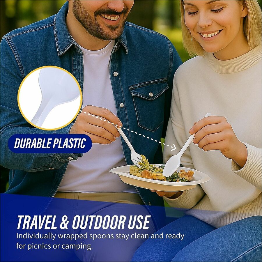 Genuine Joe Individually Wrapped Spoon - Alternate-Image9