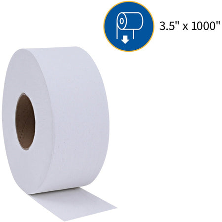 Genuine Joe Jumbo Dispenser Roll Bath Tissue - Alternate-Image2