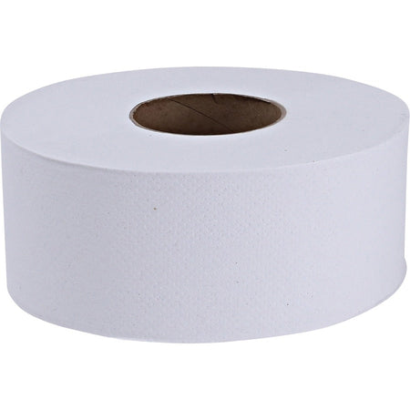 Genuine Joe Jumbo Dispenser Roll Bath Tissue - Right