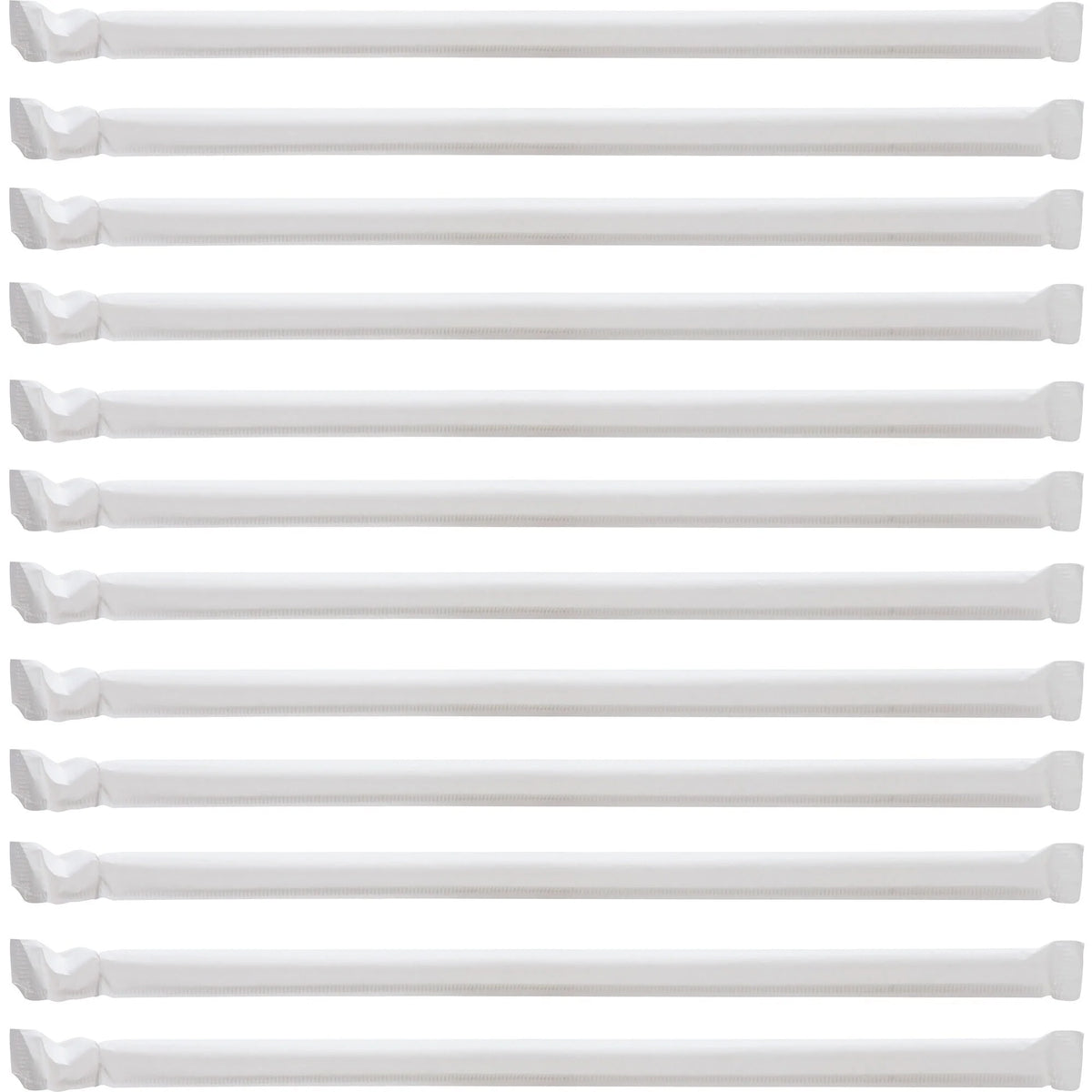 Genuine Joe Jumbo Translucent Straight Straws - 7.8’’ Clear - 500/Box