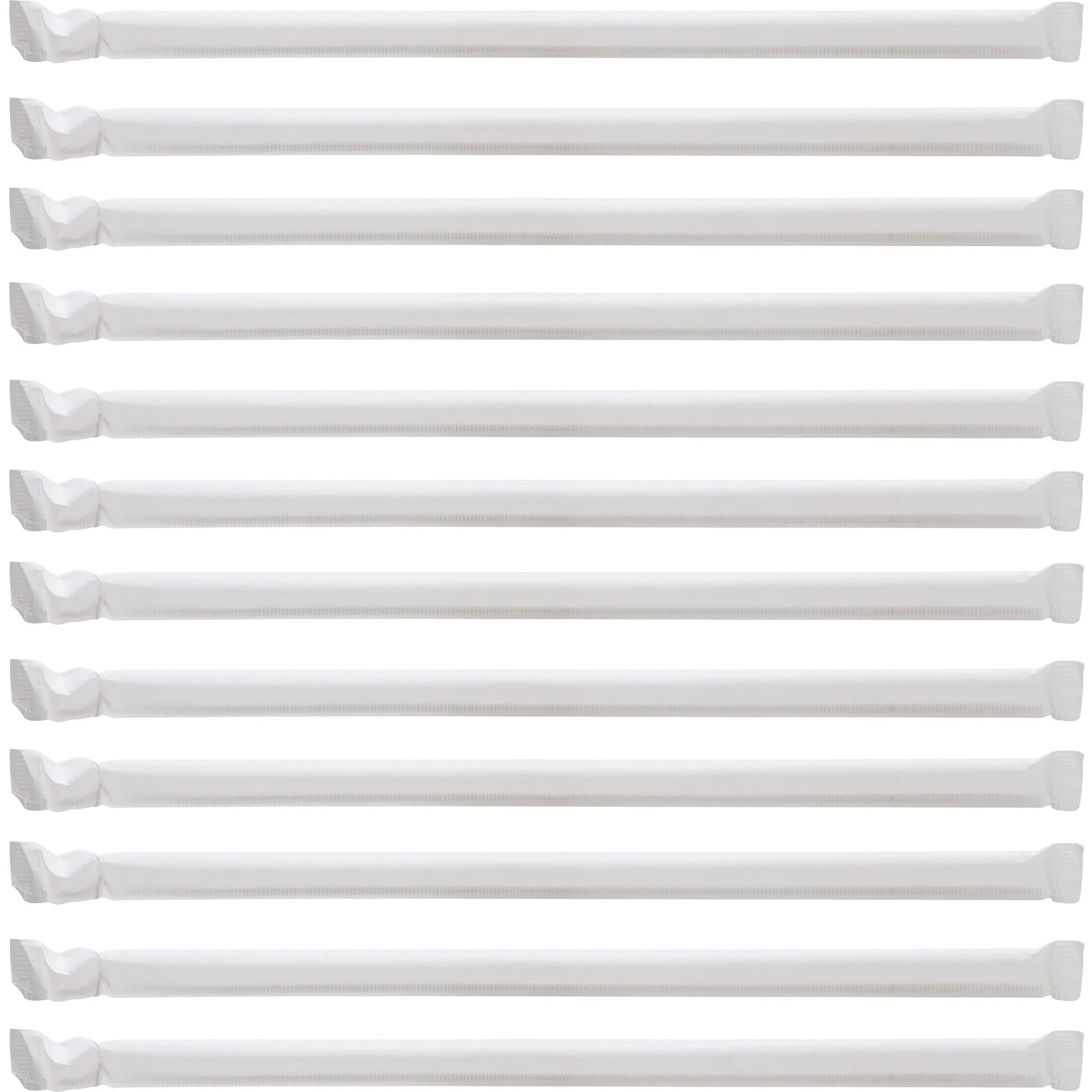 Genuine Joe Jumbo Translucent Straight Straws - 7.8’’ Clear - 500/Box