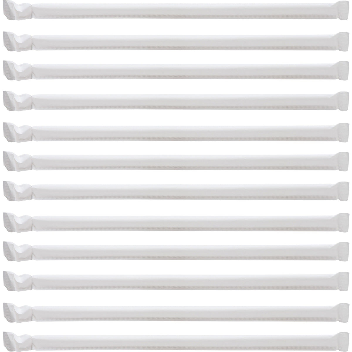 Genuine Joe Jumbo Translucent Straight Straws - 7.8’’ Length - Clear - 500/Box - 12 / Carton