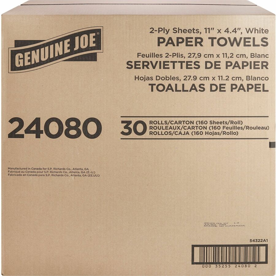 Genuine Joe Kitchen Roll Flexible Size Towels - Front