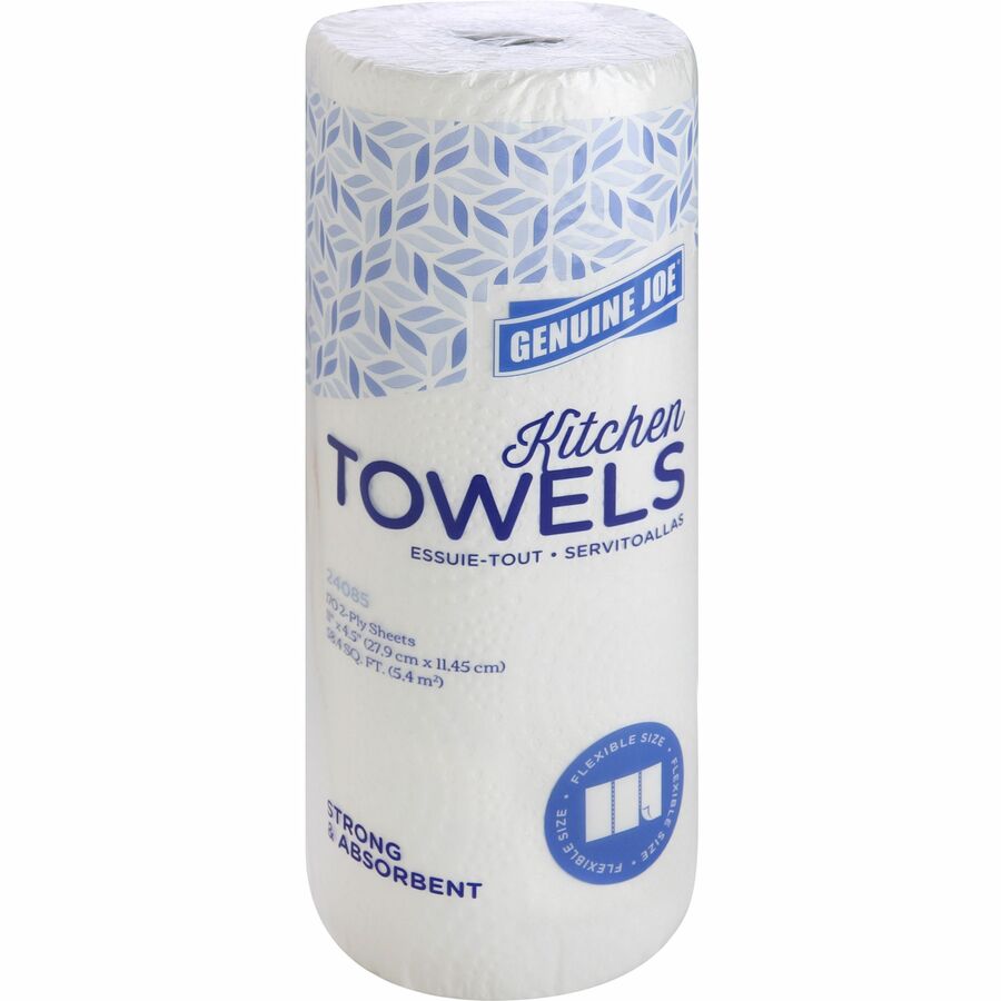 Genuine Joe Kitchen Roll Flexible Size Towels - Left