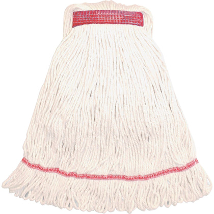 Genuine Joe Large Mophead - Rayon & Cotton Blend - 1 Each - Mops Refills