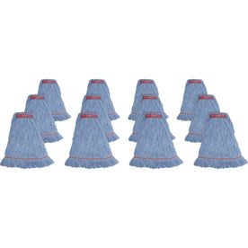Genuine Joe Large Mophead - Rayon & Cotton Blend - 12/ Carton - Mops Refills