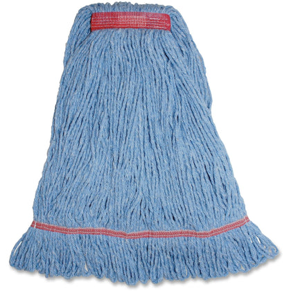 Genuine Joe Large Mophead - Rayon & Cotton Fiber - 1 Each - Mops Refills
