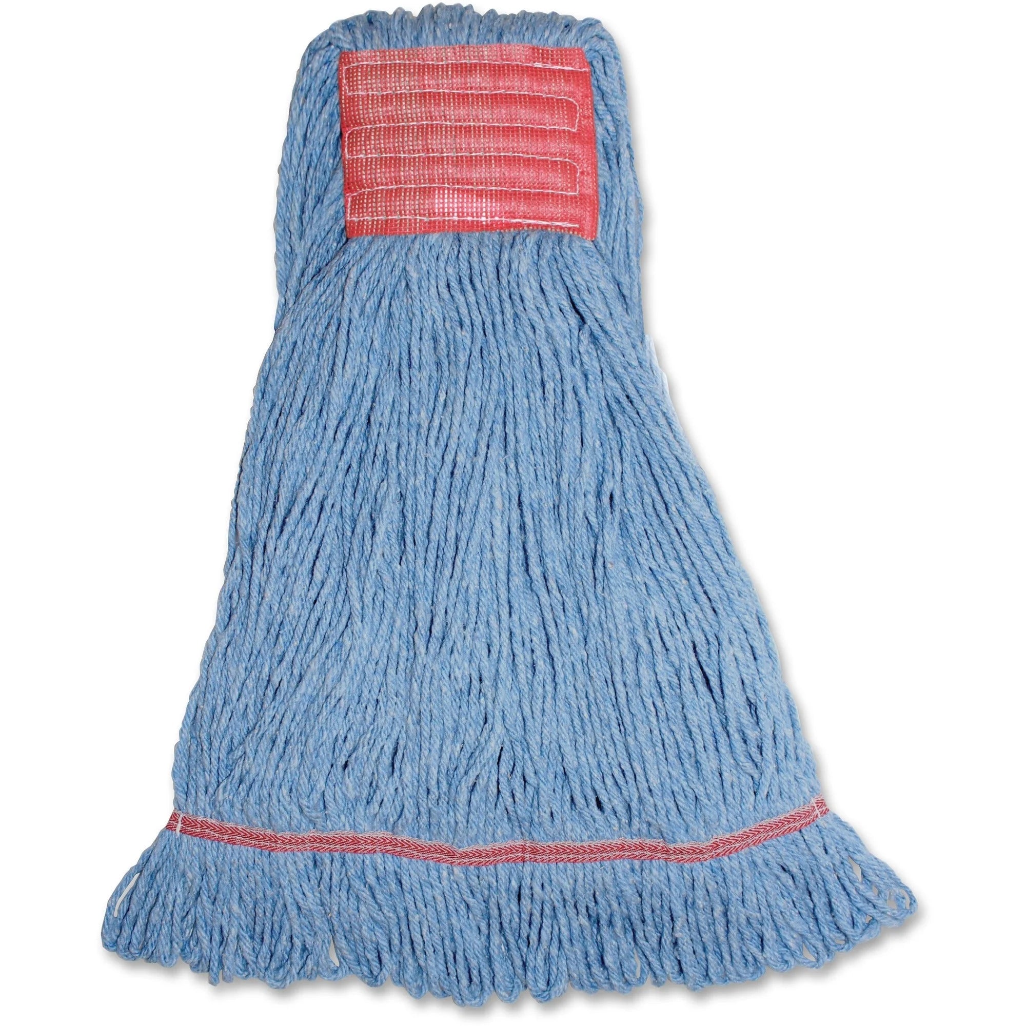 Genuine Joe Large Synthetic Blend Mophead - Rayon & Cotton Fiber - Mops Refills