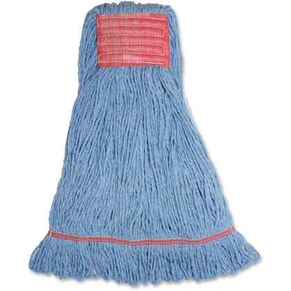 Genuine Joe Large Synthetic Blend Mophead - Rayon & Cotton Fiber - Mops Refills