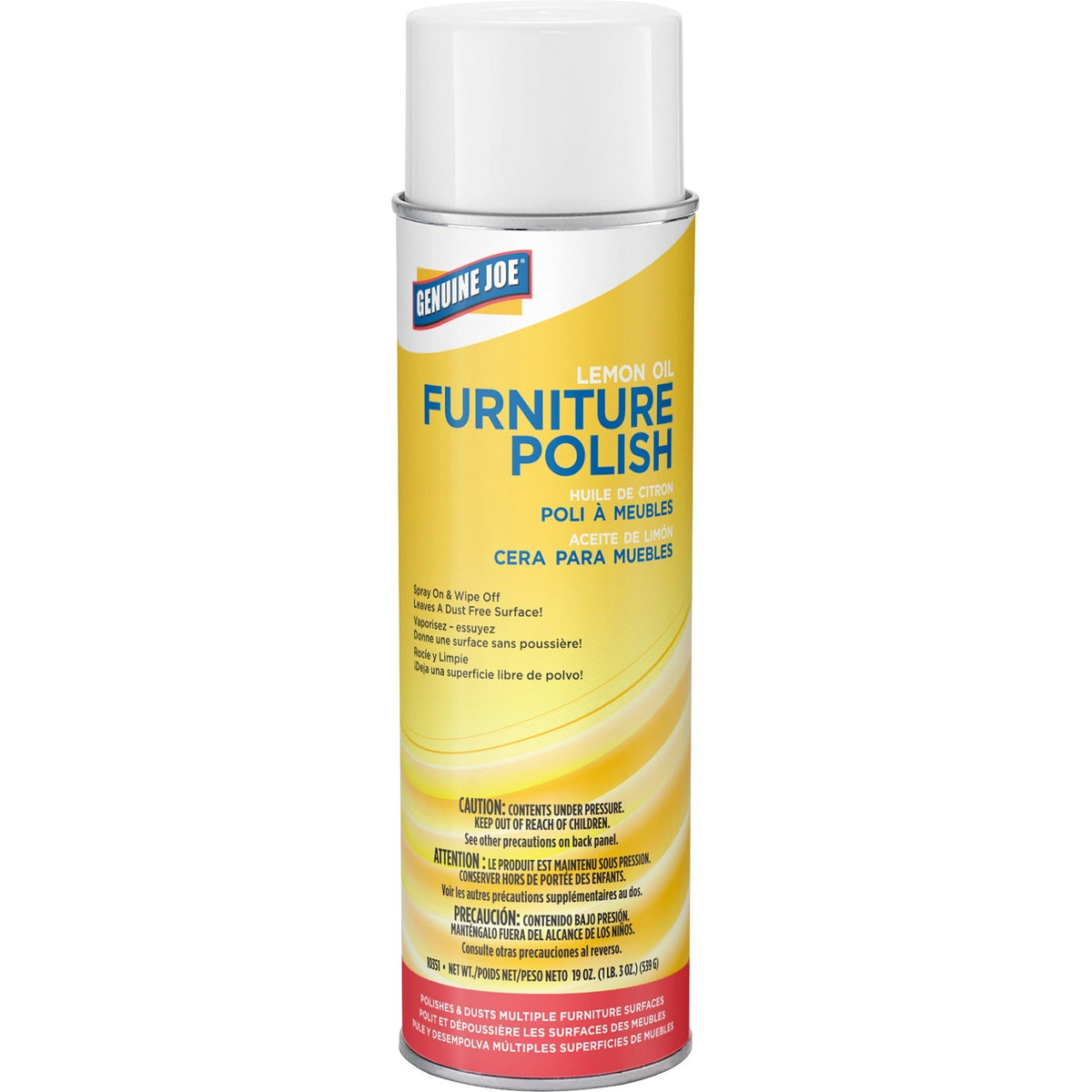 Genuine Joe Lemon Scent Furniture Polish - 2000