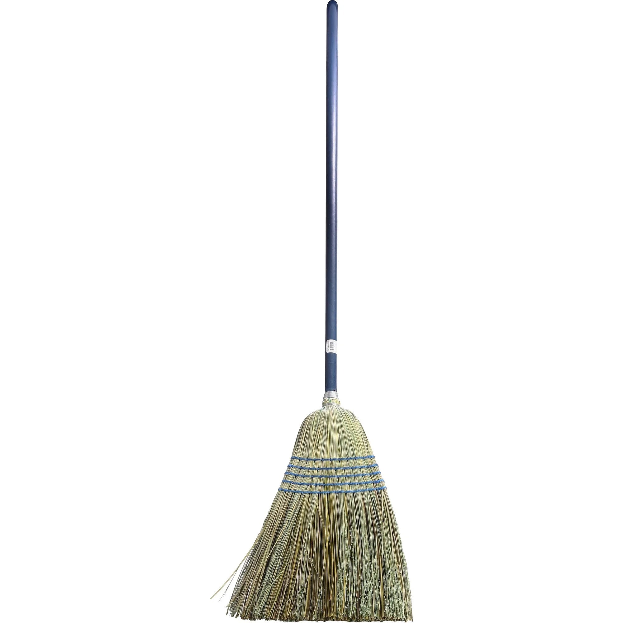 Genuine Joe Light-Duty Broom: Corn Fiber Bristle Lacquered Wood Handle - Brooms & Sweepers