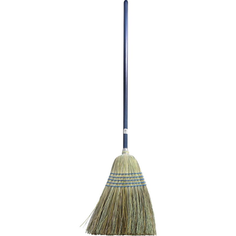 Genuine Joe Light-Duty Broom: Corn Fiber Bristle Lacquered Wood Handle - Brooms & Sweepers