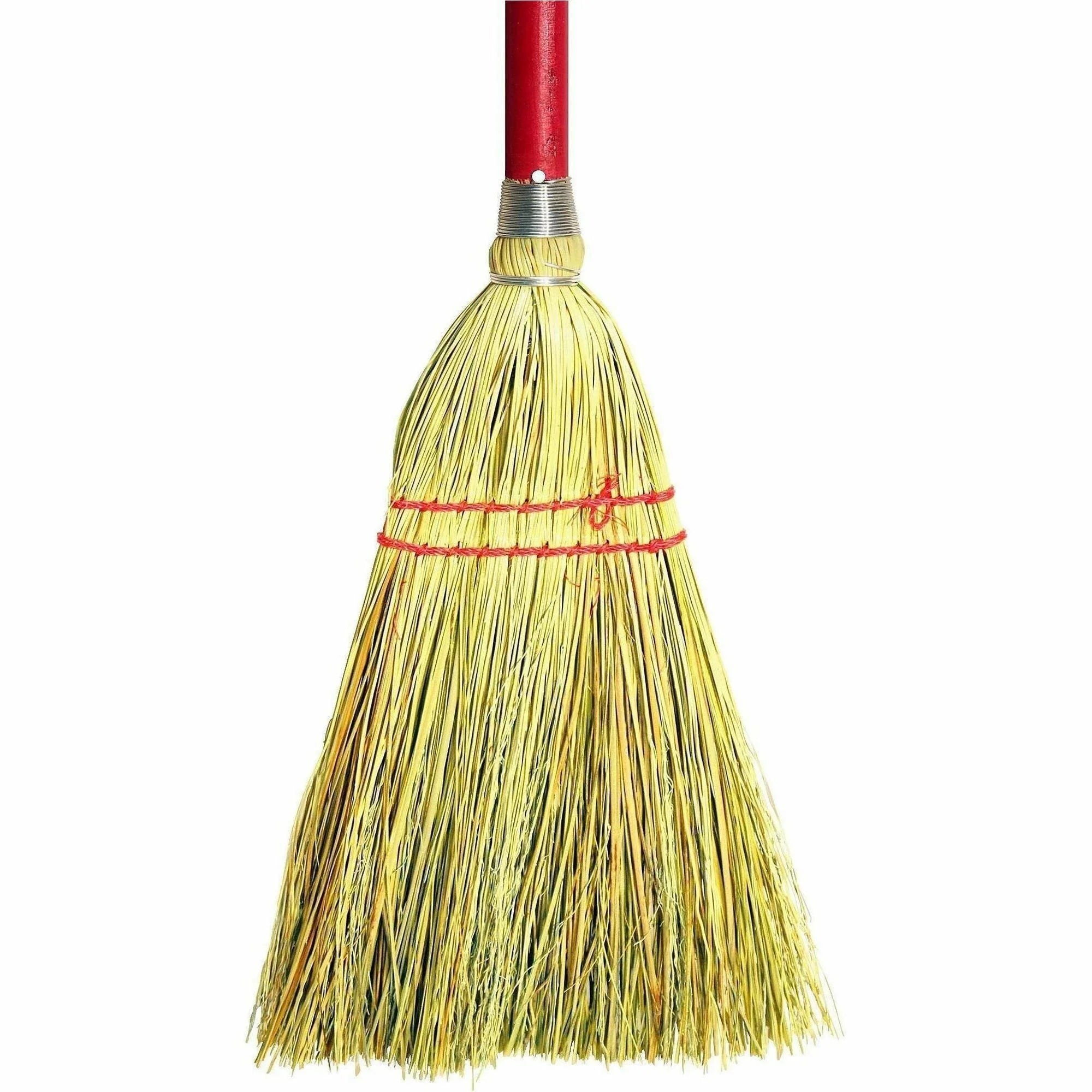 Genuine Joe Lobby Broom: 34’’ Wood Handle - Natural - 1 Each - Brooms & Sweepers