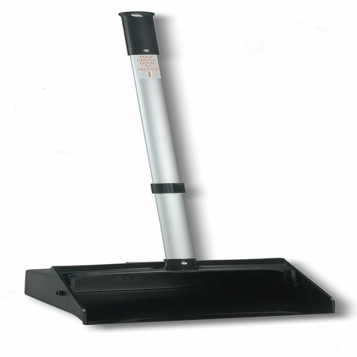 Genuine Joe Lobby Dust Pan: 11.50’’ Wide 30’’ Aluminum Handle - Pans