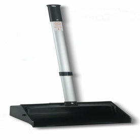 Genuine Joe Lobby Dust Pan: 11.50’’ Wide 30’’ Aluminum Handle - Pans
