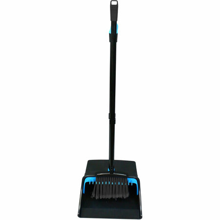 Genuine Joe Lobby Dust Pan Combo Kit - Blue Black - 1 Each - Pans