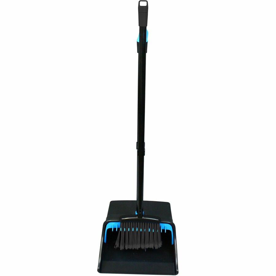 Genuine Joe Lobby Dust Pan Combo Kit - Blue Black - 1 Each - Pans