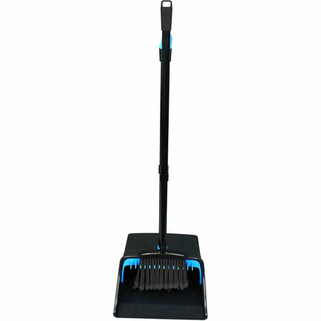 Genuine Joe Lobby Dust Pan Combo Kit - Blue Black - 1 Each - Pans