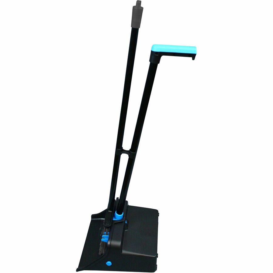 Genuine Joe Lobby Dust Pan Combo Kit - Blue Black - 1 Each - Pans