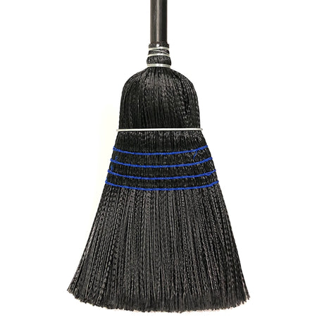 Genuine Joe Lobby-Style Broom: 39’’ Length Black Gloss Wood Handle - Brooms & Sweepers