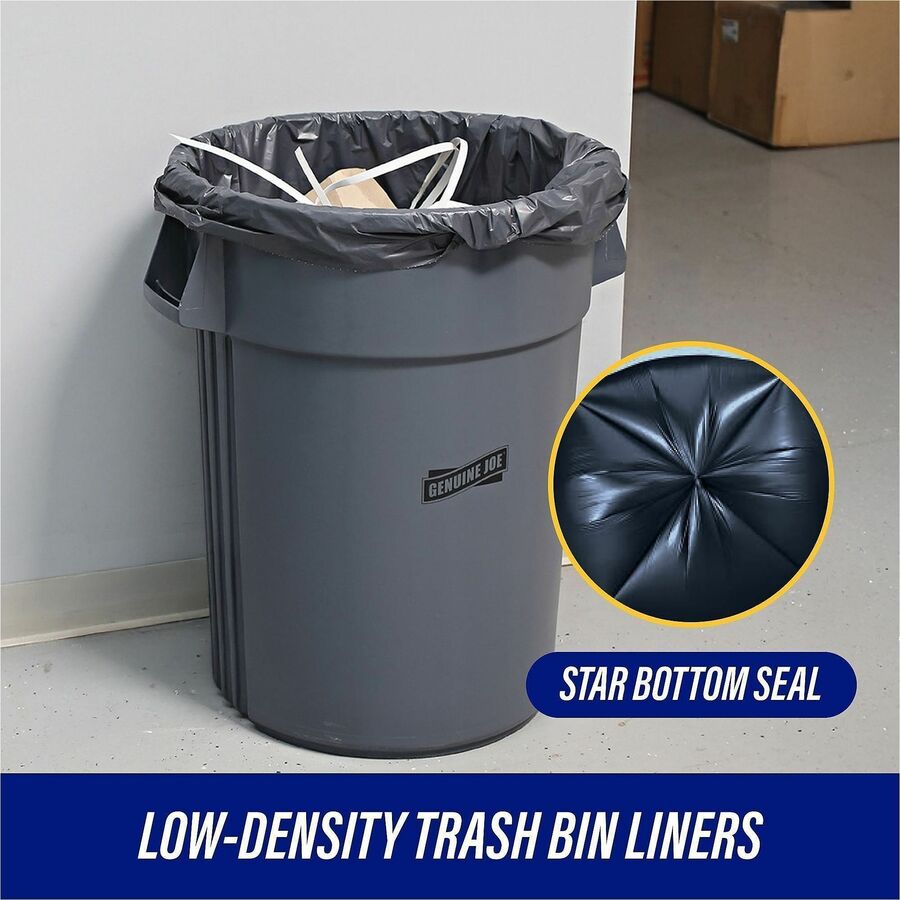 Genuine Joe Maximum Strength Trash Can Liner - Alternate-Image2