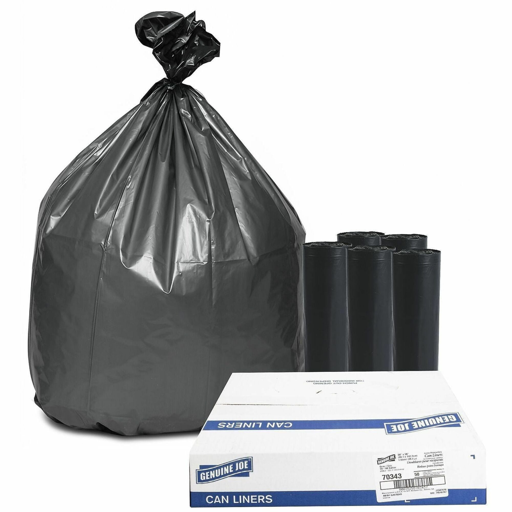 Genuine Joe Maximum Strength Trash Can Liner - 2000