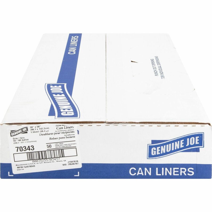 Genuine Joe Maximum Strength Trash Can Liner - Left