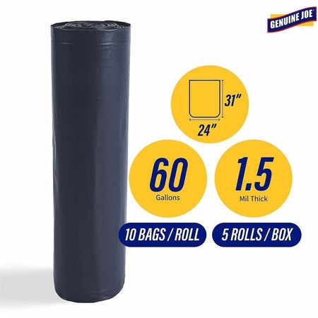 Genuine Joe Maximum Strength Trash Can Liner - Alternate-Image6
