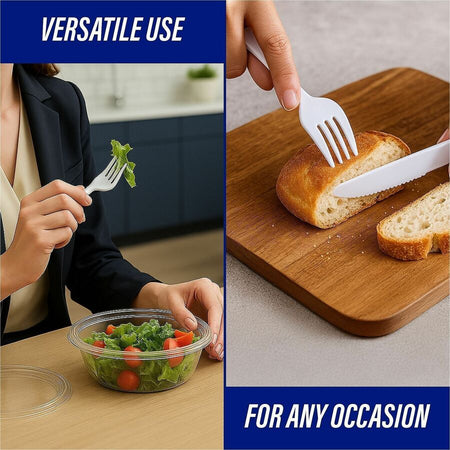 Genuine Joe Medium-Heavyweight Plastic Forks - Alternate-Image5