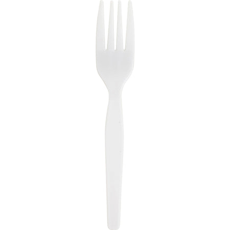 Genuine Joe Medium-Heavyweight Plastic Forks - 2000