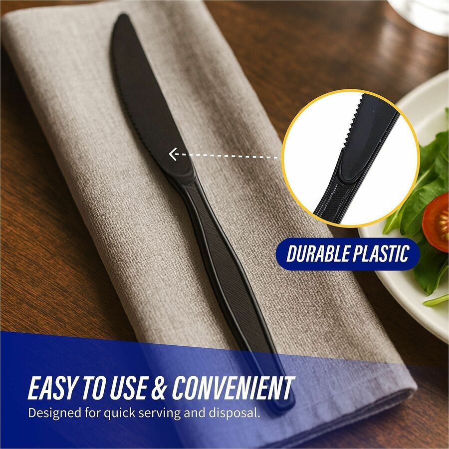 Genuine Joe Medium-Heavyweight Plastic Knife - Alternate-Image5
