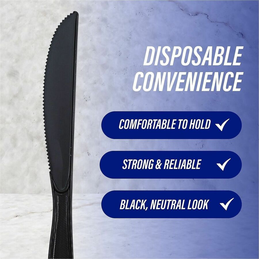 Genuine Joe Medium-Heavyweight Plastic Knife - Alternate-Image2