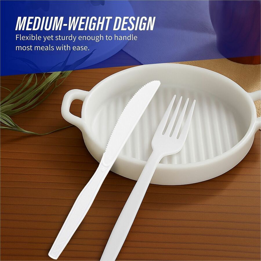 Genuine Joe Medium-Heavyweight Plastic Knives - Alternate-Image2