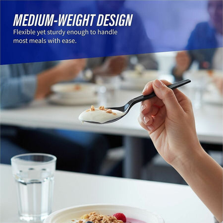 Genuine Joe Medium-Heavyweight Plastic Spoon - Alternate-Image1