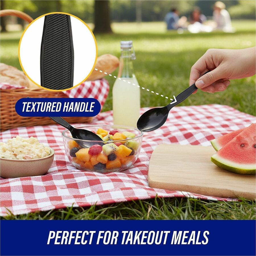 Genuine Joe Medium-Heavyweight Plastic Spoon - Alternate-Image4