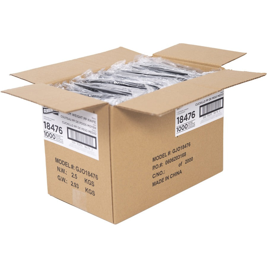 Genuine Joe Medium-weight Individually Wrapped Knives - Top
