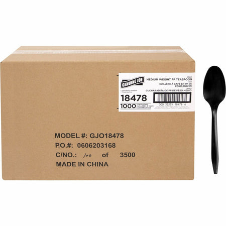 Genuine Joe Medium-weight Individually Wrapped Teaspoons - 2000