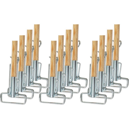 Genuine Joe Metal Sure Grip Mop Handle - Sturdy 60’’ - 12/Carton - Poles & Handles