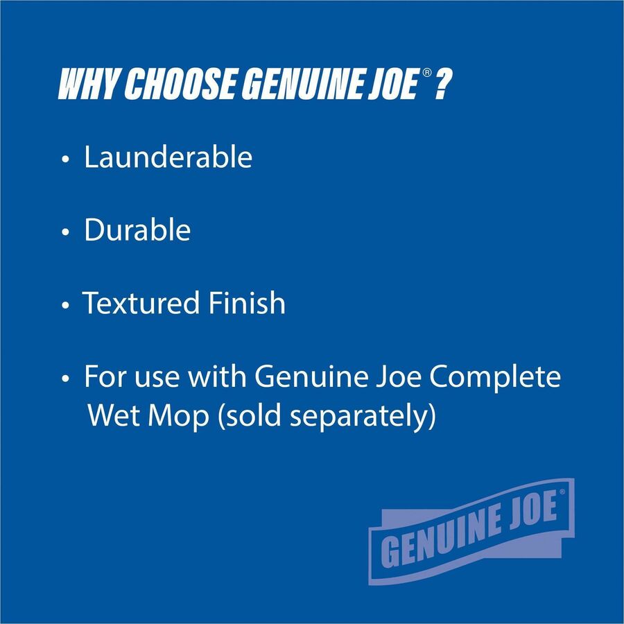 Genuine Joe Microfiber Wet Mophead Refill - Alternate-Image1