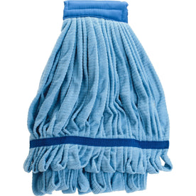 Genuine Joe Microfiber Wet Mophead Refill - Small Launderable Blue - Mops & Refills