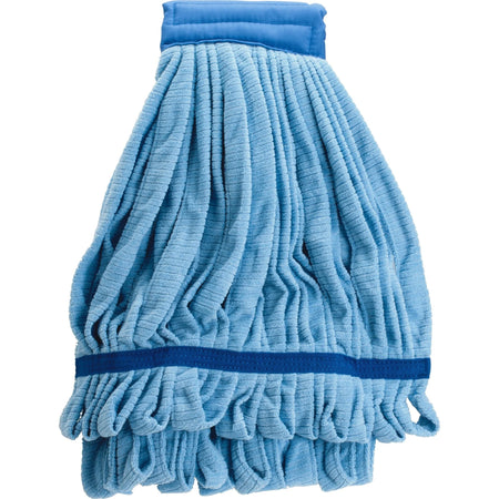 Genuine Joe Microfiber Wet Mophead Refill - Small Launderable Blue - Mops & Refills