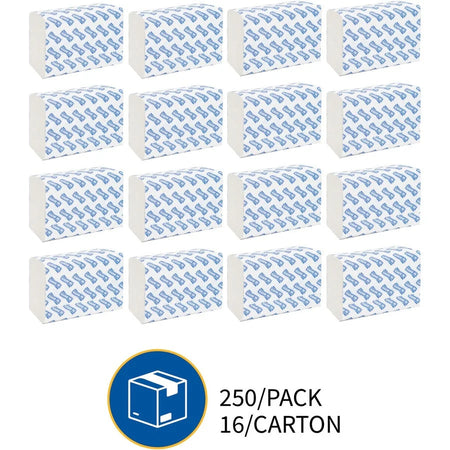 Genuine Joe Multi-Fold Paper Towels - White 1-Ply 250 Sheets/Pack