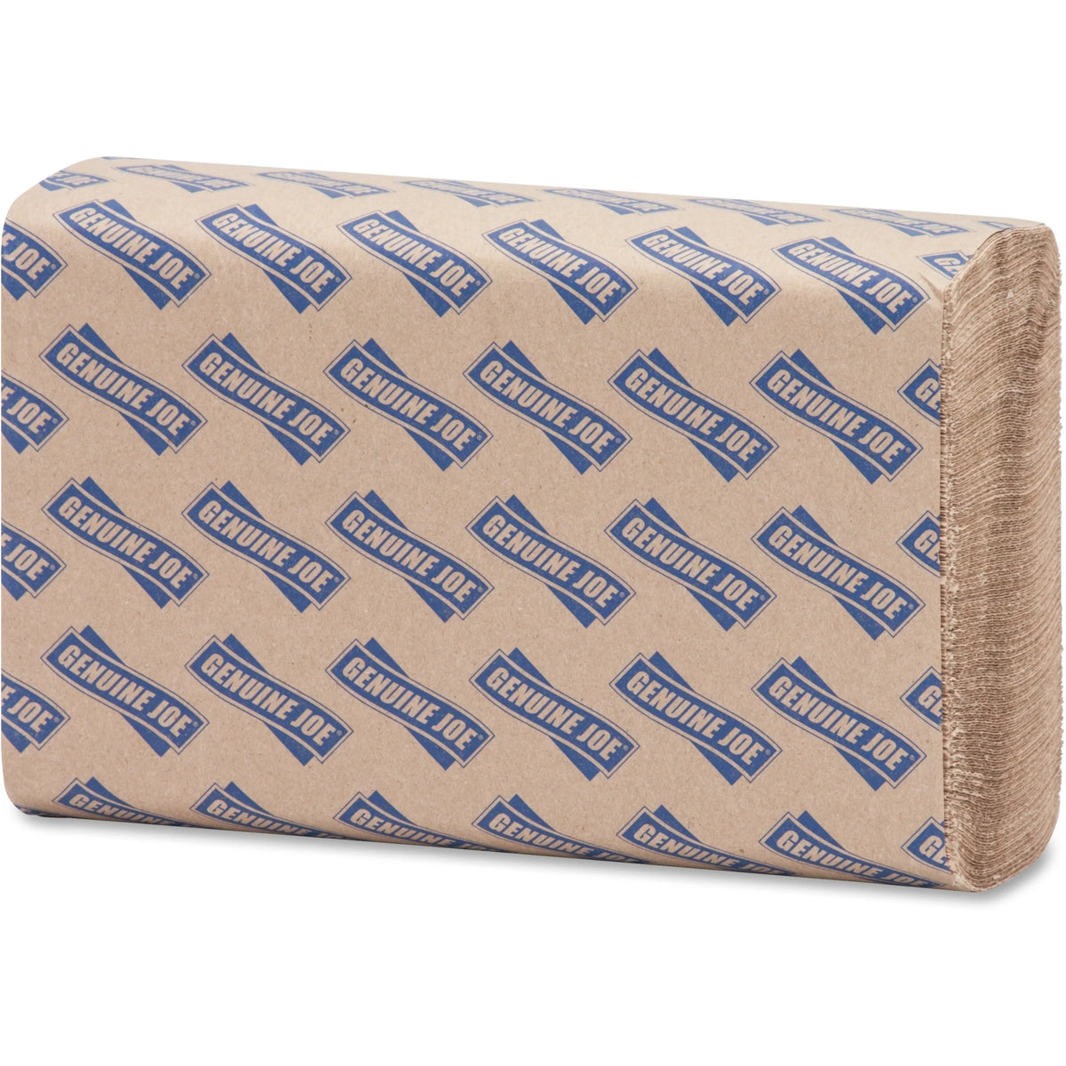 Genuine Joe Multifold Natural Towels - 1 Ply - 9.25’’ Width x 9.40’’ Length - Paper - 250 / Pack - 16 / Carton