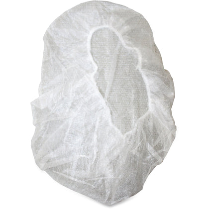 Genuine Joe Nonwoven Bouffant Cap: Hospital & Lab Recommended - Large 21’’ - Contaminant Protection - White - 100/Pack