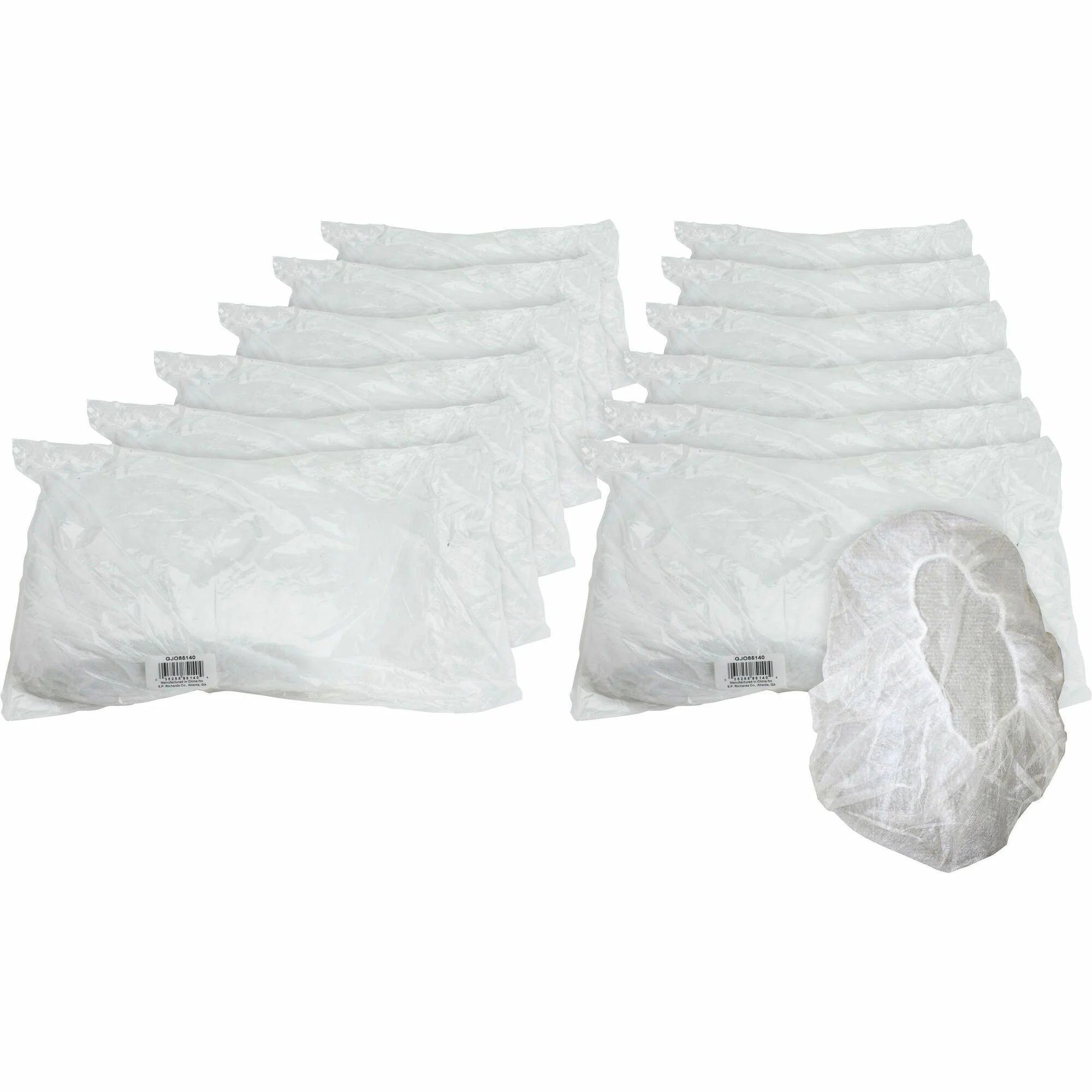 Genuine Joe Nonwoven Bouffant Cap: Hospital & Lab Recommended - Large 21’’ - Contaminant Protection - White - 100/Pack