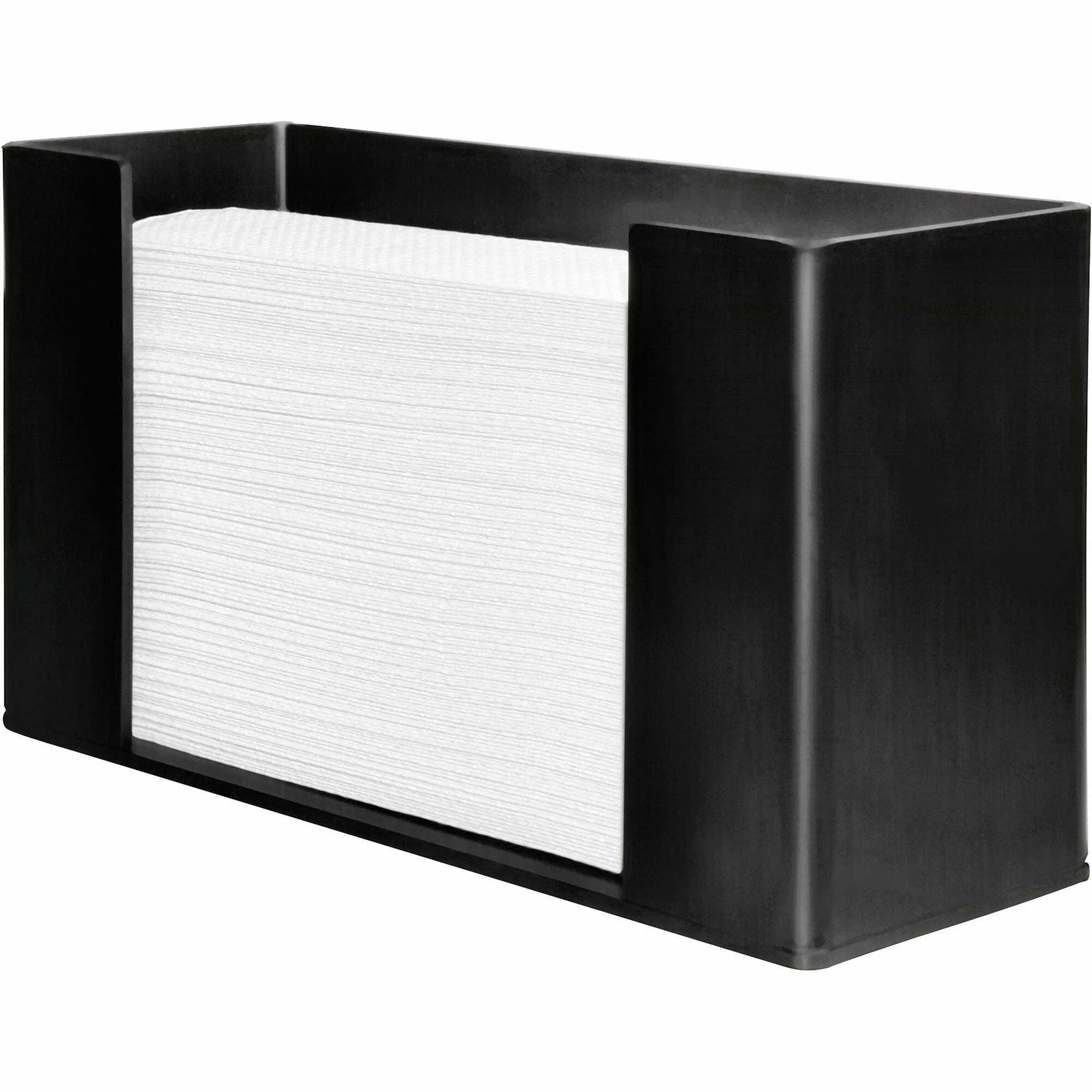 Genuine Joe Paper Towel Dispenser: Wall-Mountable C Fold & Multifold - Acrylic Black - Dispensers
